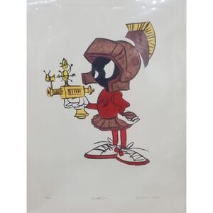 Chuck Jones - Marvin the Martian Limited Edition Hand Painted Etching